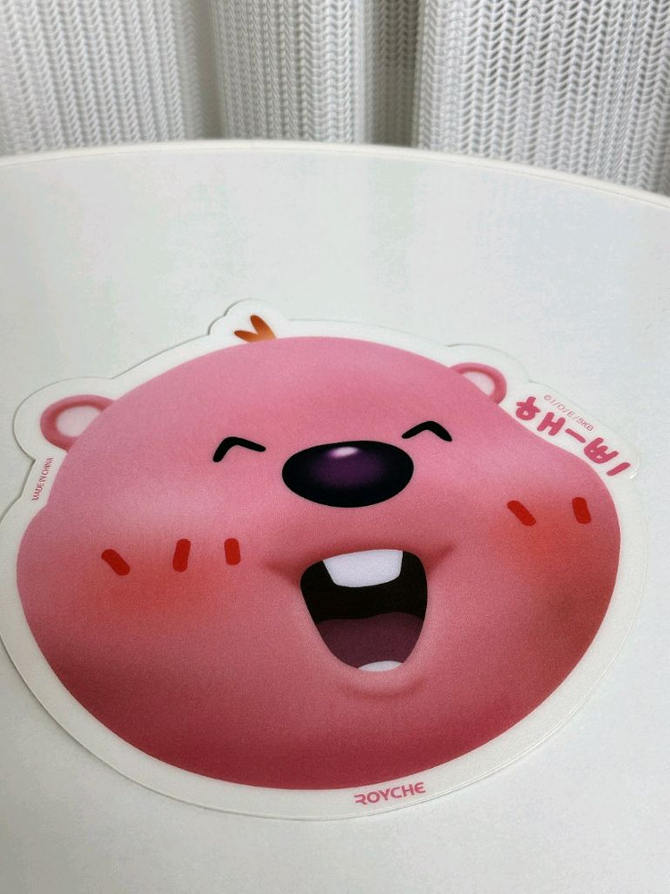 잔망루피 실리콘 동전지갑 파우치 키링, 잔망루피 로이체 마우스패드--8