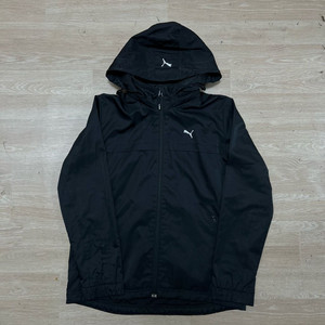푸마 리핑캣 로고 바람막이 후드자켓 [블랙] S/90