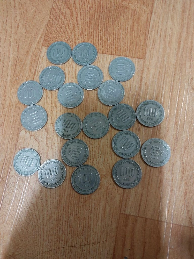 1970년대 100원동전 이미지