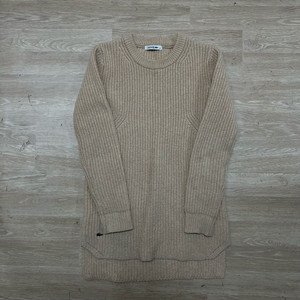 라코스테 여성 와펜 라운드넥 청키 니트 스웨터 [베이지] 34(S/90)