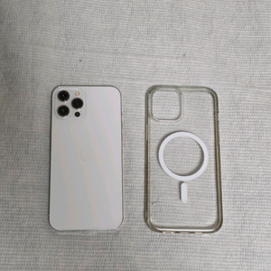 아이폰 12 프로맥스 256 실버 / 화이트 (망원렌즈 파손)