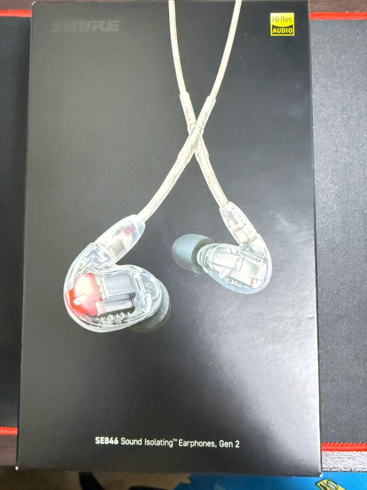 [새상품/미개봉] Shure SE846 gen2 유선이어폰 클리어 팝니다. 이미지