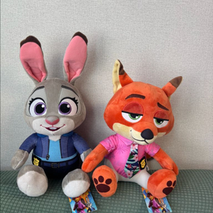 cgv주토피아 닉,주디 인형 두개일괄