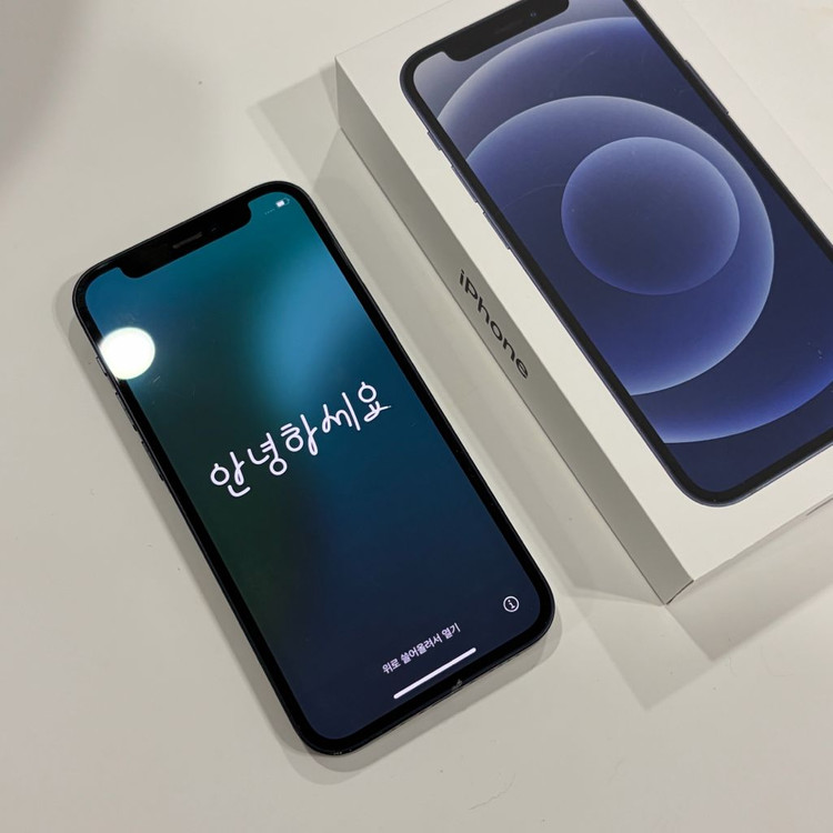 [일괄] 아이폰 12mini 블랙 128GB + 박스 + 충전 케이블 3ea--1