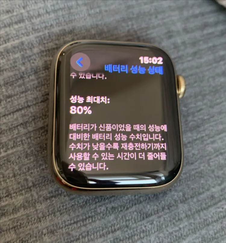 애플워치7 스테인레스 골드 45mm 이미지