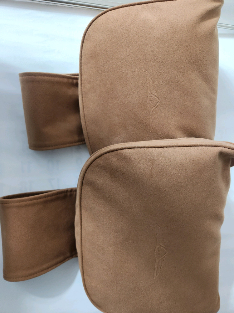 제네시스 G80 뒷좌석 목베개 어스브라운 NEW--5