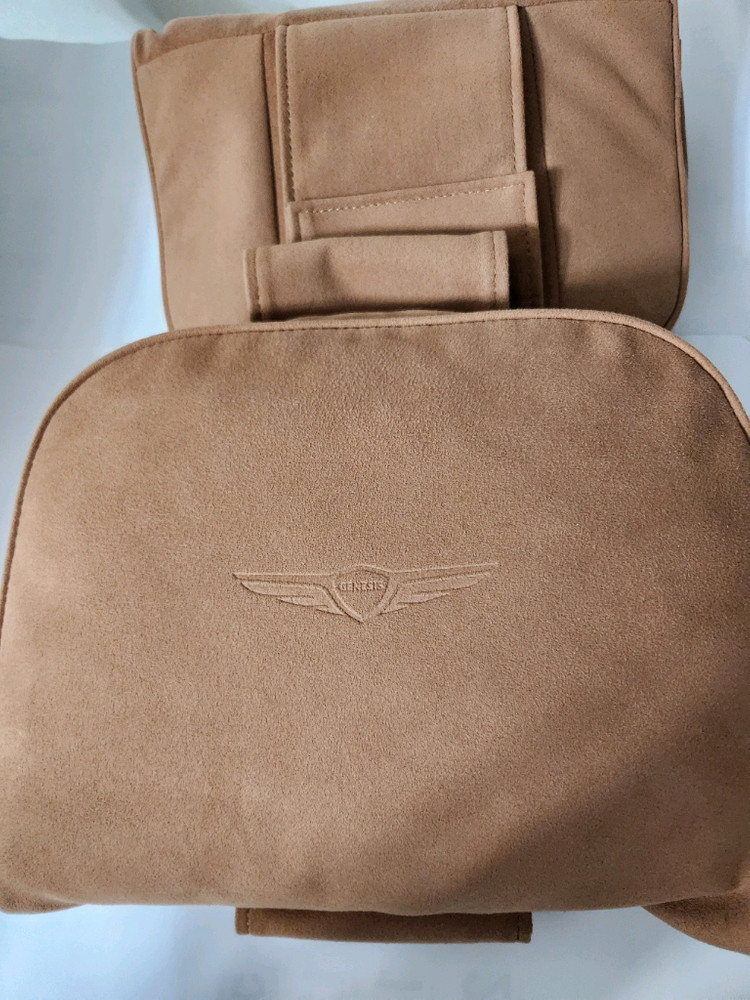 제네시스 G80 뒷좌석 목베개 어스브라운 NEW--7