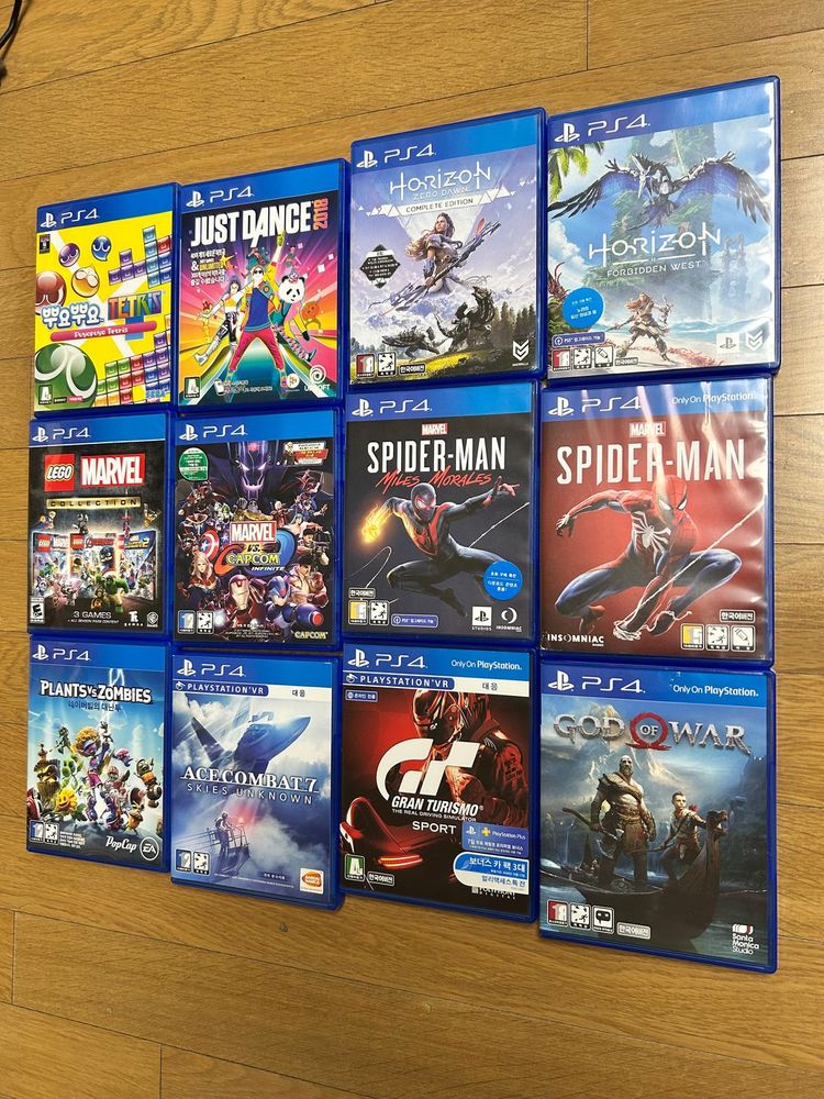 ps4 프로 + VR풀세트 + 게임 타이틀 12종 세트 이미지