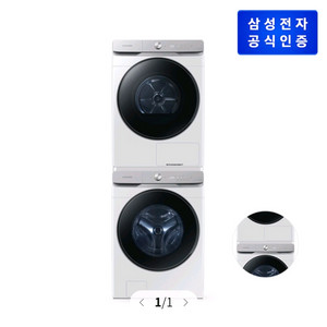 삼성 AI 세탁기 25kg WF25DG8650BW + 21kg 건조기 DV21DG8600BW (화이트)