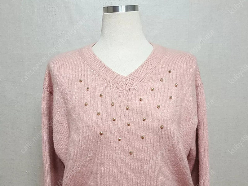 미착용)진주장식 크롭 여성 니트 55-66--2