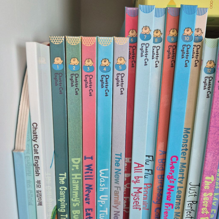 웅진 채티캣 영어 전집 30권+스피킹 카드/ 풀박스--1