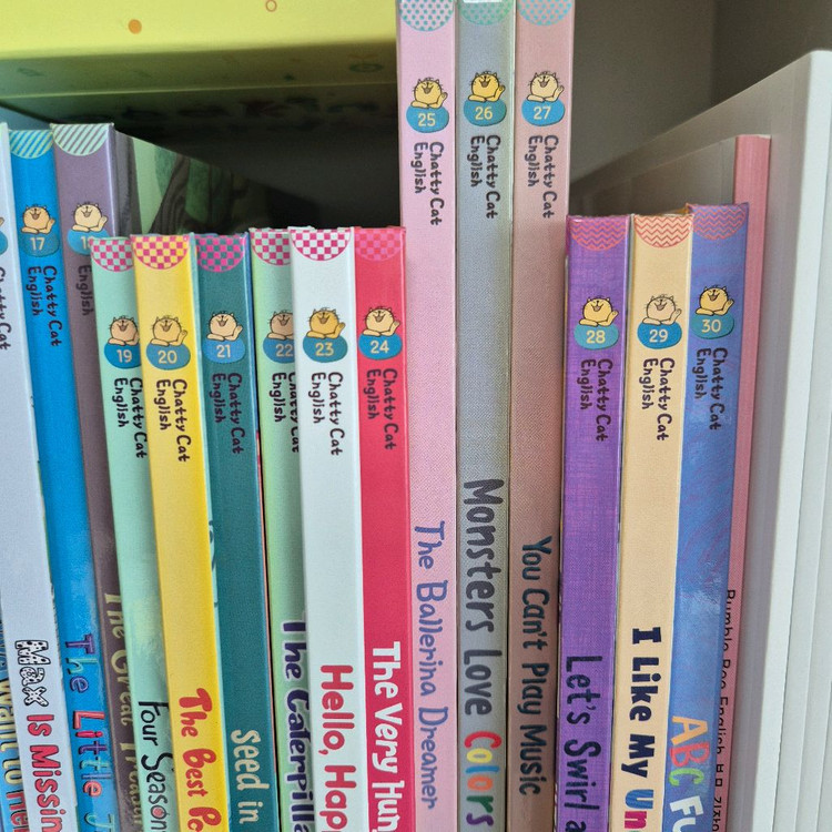 웅진 채티캣 영어 전집 30권+스피킹 카드/ 풀박스--3