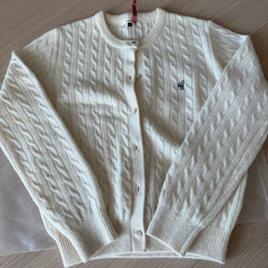 드파운드 dpwd cable cardigan 아이보리