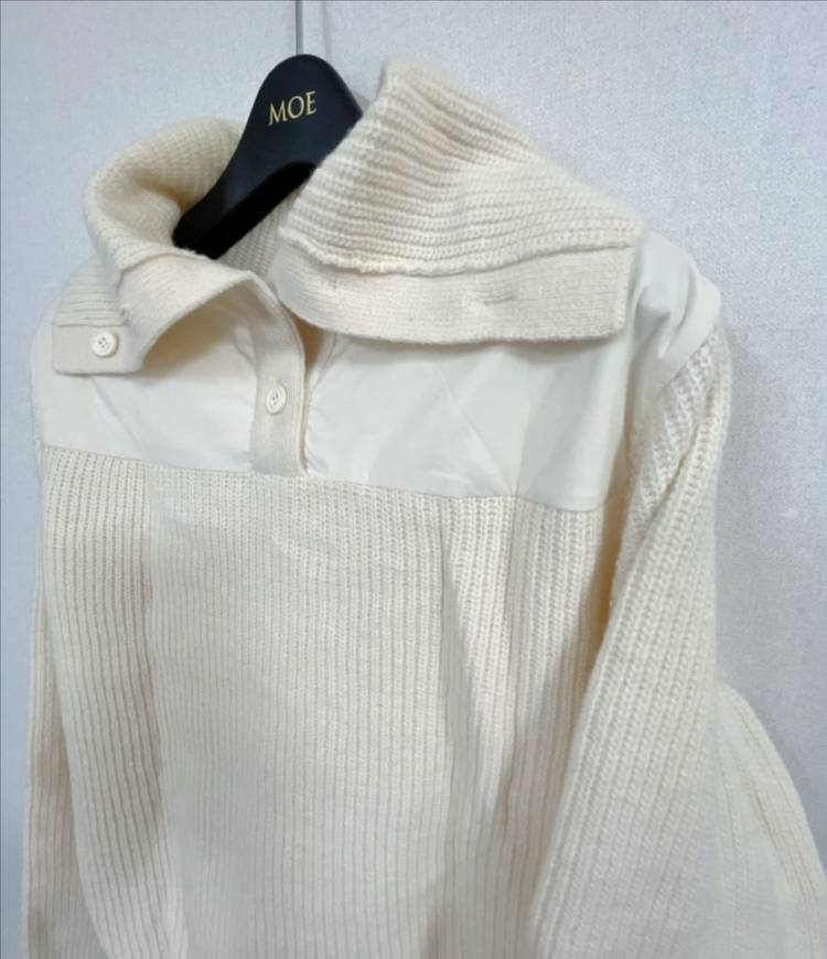 [새상품]한섬90% 랑방 캐시미어혼방 니트탑--3