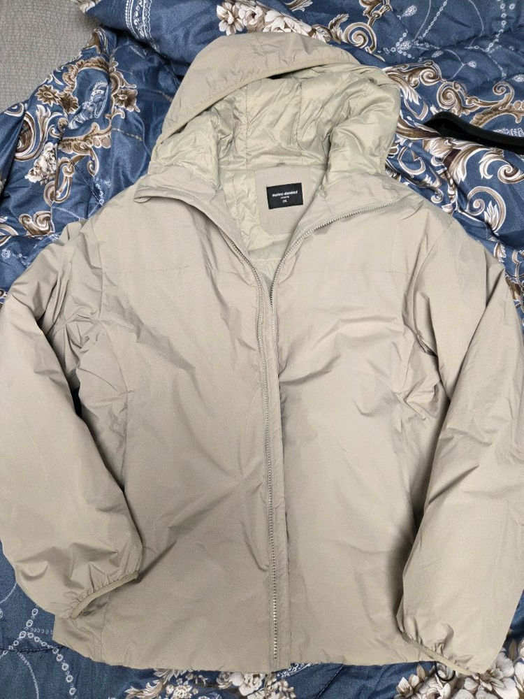 무신사 스탠다드 무탠다드 코어 패딩 카키 그레이--1