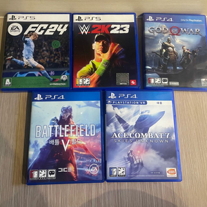 PS5 PS4 FC24,2K23 게임5종 택포