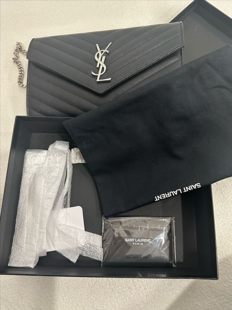 생로랑 377828 퀼팅 체인백--2