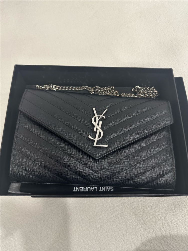 생로랑 377828 퀼팅 체인백--3