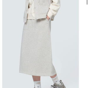 스노우피크 니트가디건스커트세트