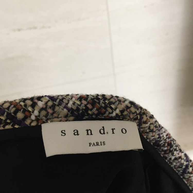 sandro 산드로 트위드 스커트 25--6
