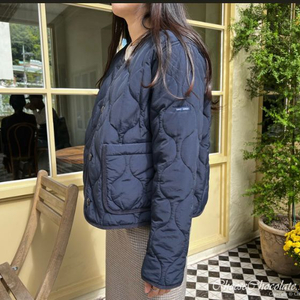 세인트제임스마리안느경량패딩자켓 네이비s