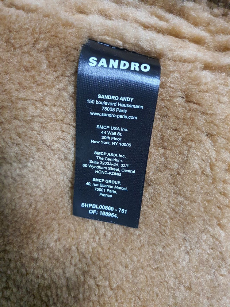 (새상품) 산드로 남성 시어링 무스탕--5