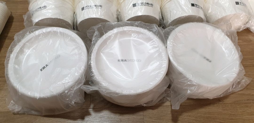 일회용품 세트 (종이컵, 숟가락, 젓가락, 그릇)--2