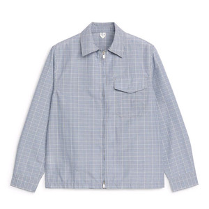 아르켓 시어서커 집업 셔츠 M / 100 더스티 블루 코스 러프사이드 블랭크룸 포터리 유스 브라운야드