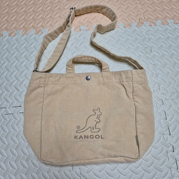 캉골 코듀로이 토트 크로스백 이미지