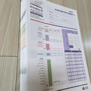 K-Bayley- 한국형 베일리 영유아 발달검사 3판 기록지세트