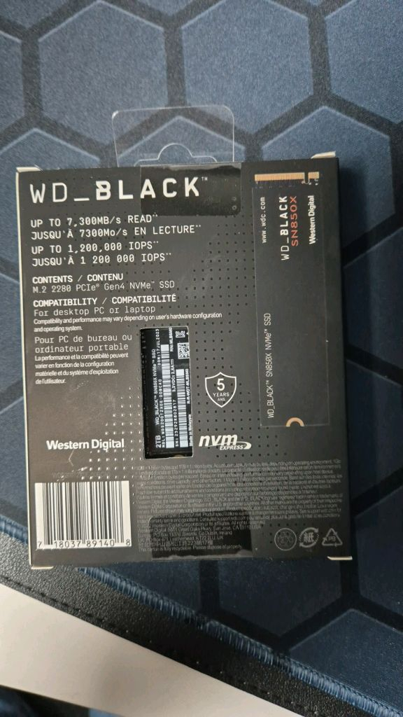 wd sn850x 2tb 이미지