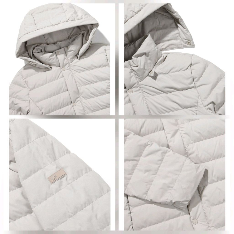 (새제품) K2 여성 경량 롱패딩 구스다운 아이보리 100--4