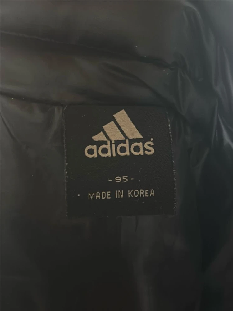 아디다스 삼선 유광 덕다운 패딩 이미지