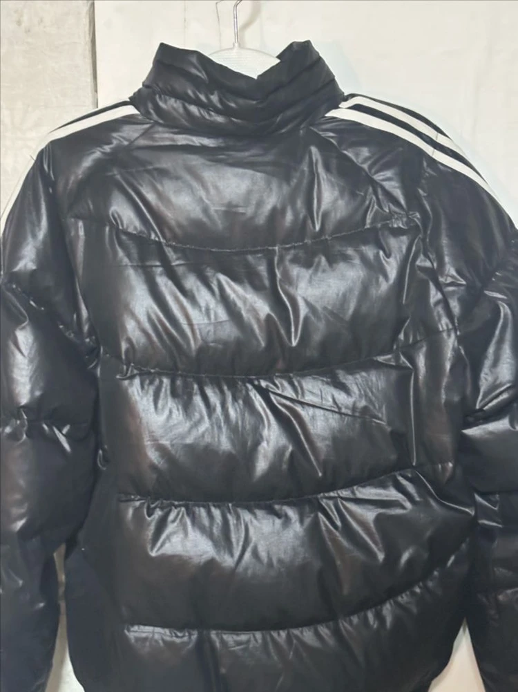 아디다스 삼선 유광 덕다운 패딩 이미지
