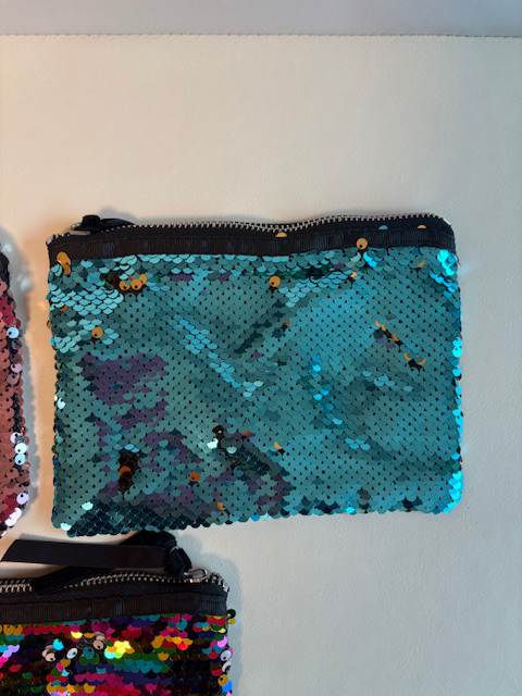 스팽글 비즈 파우치 3세트 (새상품)--2