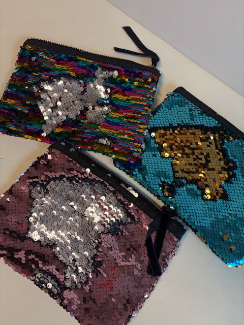 스팽글 비즈 파우치 3세트 (새상품)--5