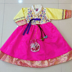 예닮 한복 1호 아기 아동 유아 여아 키즈 어린이 한복 돌 백일 속치마 복주머니