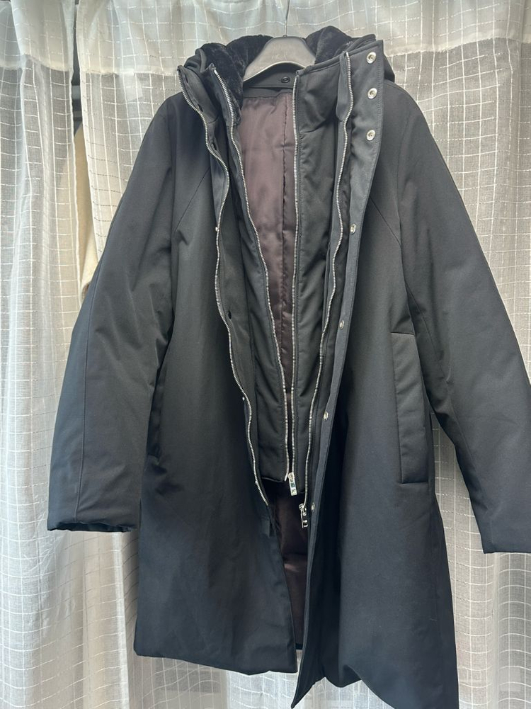 지이크 후드 탈부착 구스다운/패딩--9