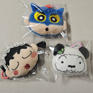 짱구얼굴파우치 흰둥이 액션가면 동전지갑