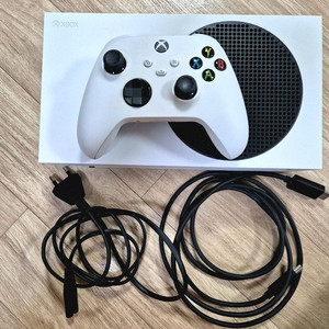 게임 콘솔 본체 xbox ss + 컨트롤러 + 케이블 세트