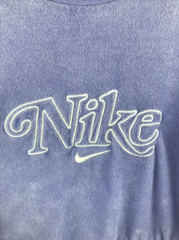 나이키 연보라 맨투맨 퍼플 크롭 바이올렛 y2k희귀레어대대장 빈티지--1