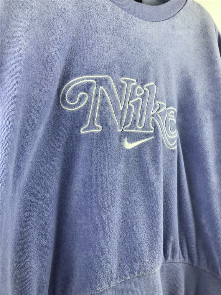 나이키 연보라 맨투맨 퍼플 크롭 바이올렛 y2k희귀레어대대장 빈티지--2