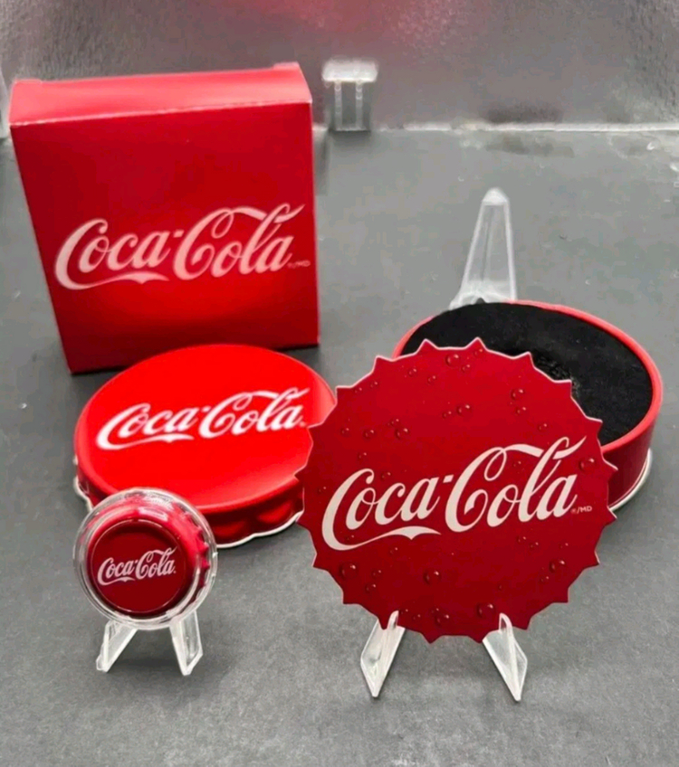 코카콜라 병뚜껑 은화 (희귀수집) 실버바--1