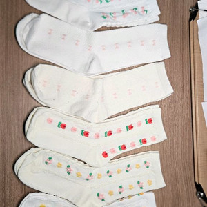 양말 여아 8족 한세트 / 여성 초등 중등 꽃