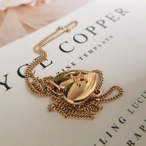 18k 트렌디 미들 목걸이