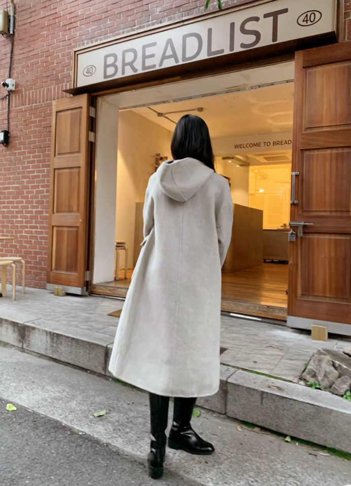 @새상품@ 오트밀 핸드메이드 코트@ 이미지