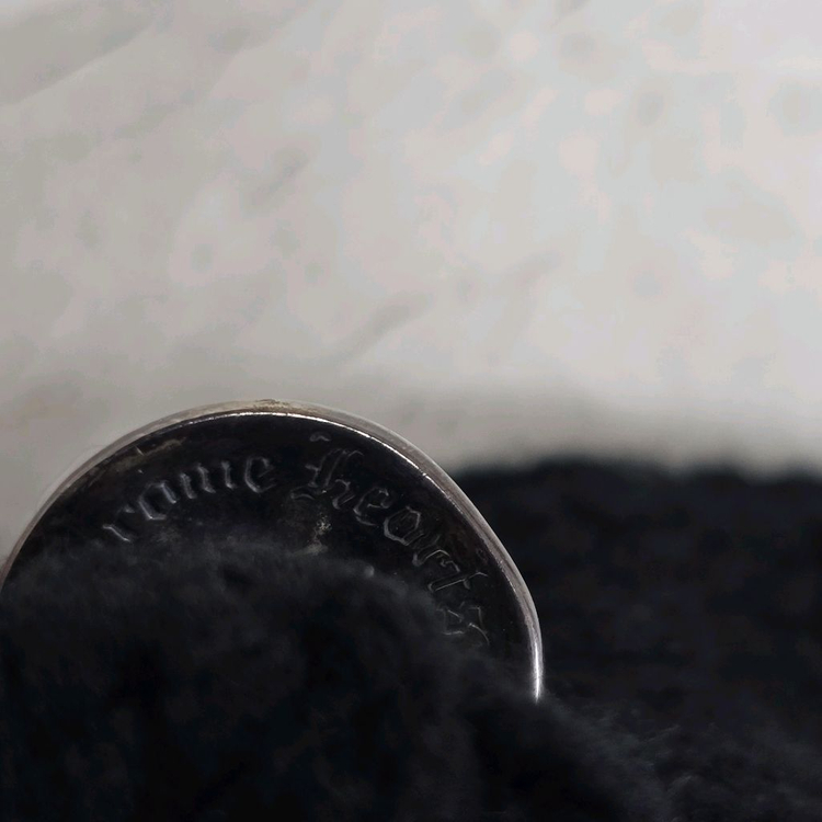 크롬하츠 플레어 레더패치 캐시미어 비니 판매--3