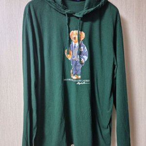 (정품) 폴로 랄프로렌 베어 후드티 티셔츠 긴팔 라지 곰돌이