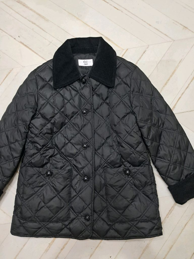 CC콜렉트] 코듀로이 배색 라이트 구스 다운--2