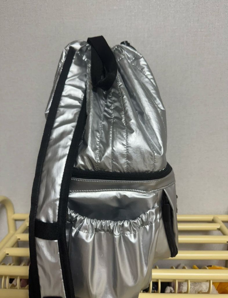 아프리콧스튜디오 캐스터네츠 백팩 실버--3